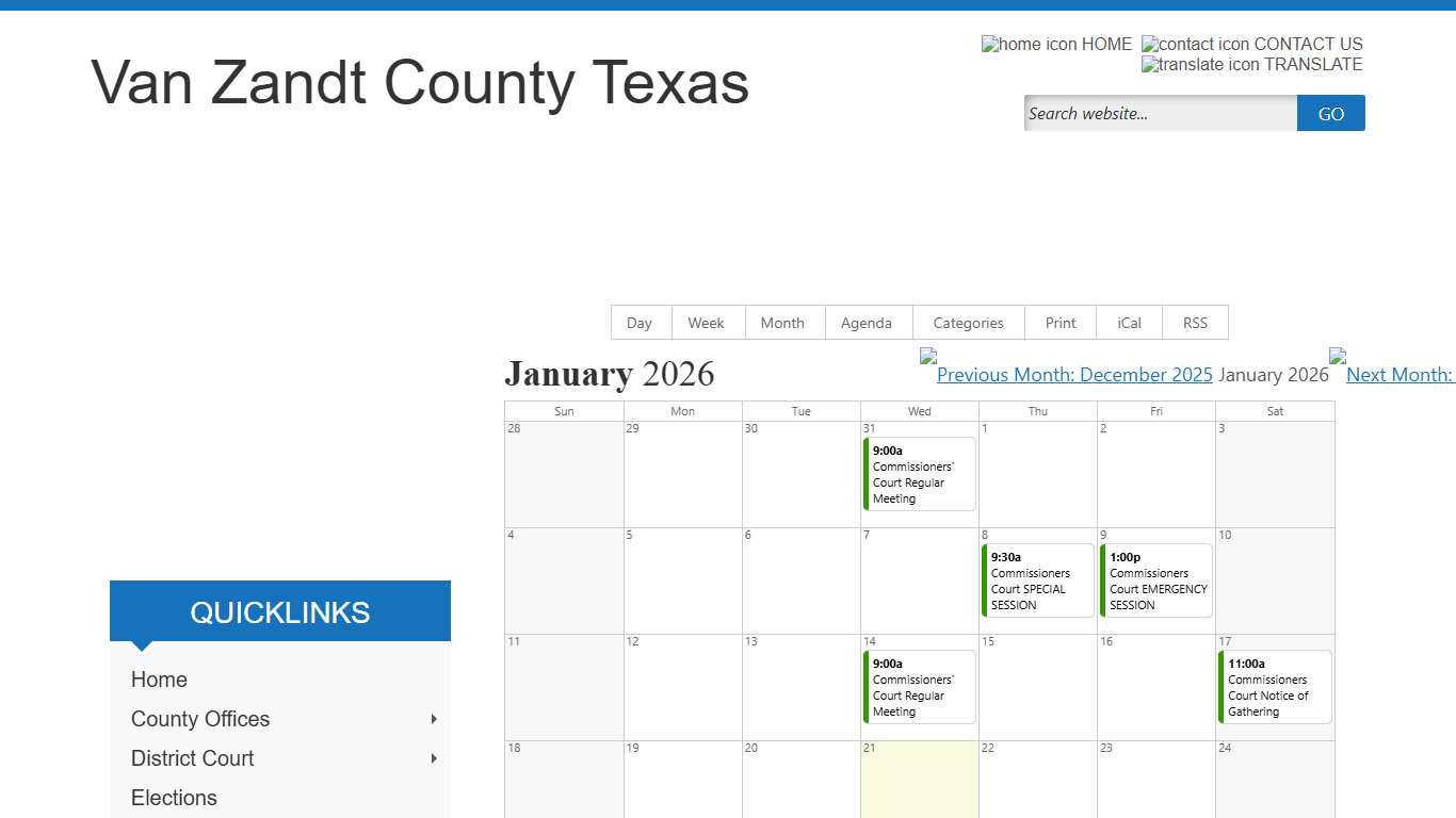 Public Notices - Van Zandt County